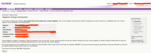 nominet fee for changing domain registrar