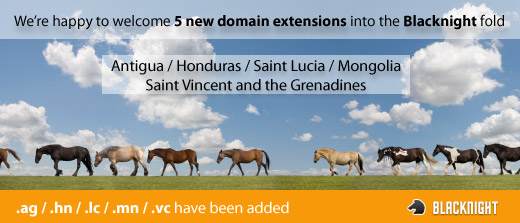 5 new domain extensions