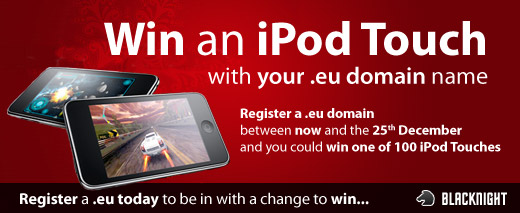 Win an iPod Touch with Blacknight and .eu