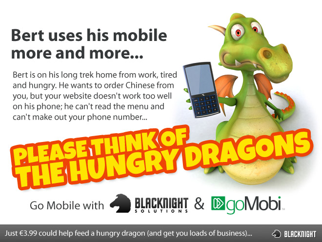 Get mobile with GoMobi and make a mobile (and dragon) friendly website for your business
