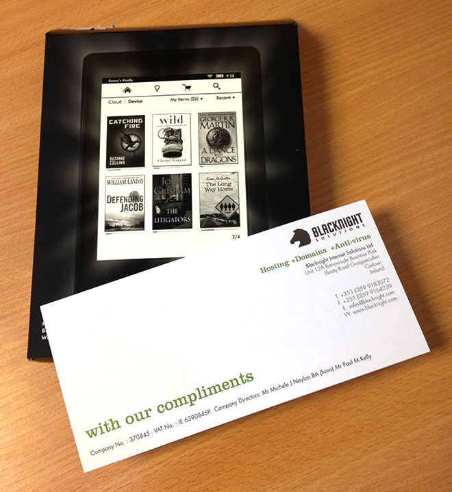 Kindle Paperwhite with our compliments