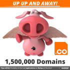 Congratulations To CoInternet (.co) On 1.5 Million Domains! .co breaks 1.5 million domain names registered proving pigs might fly