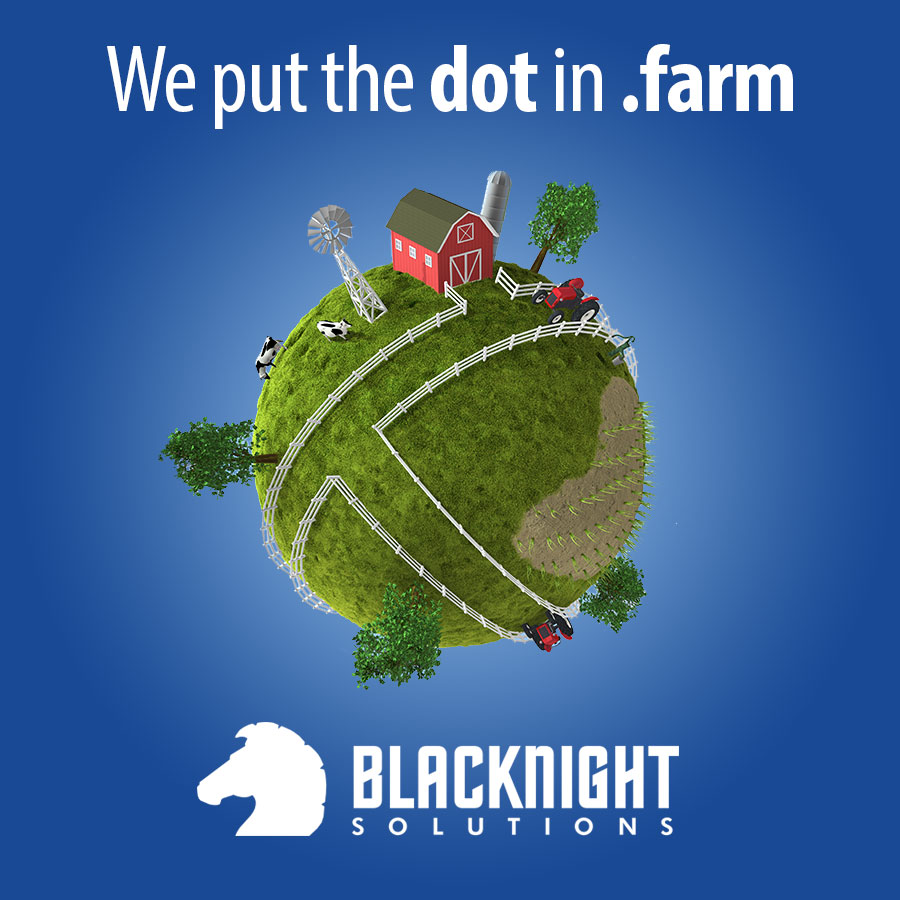 Putting the dot in .farm - image of world with farm related images