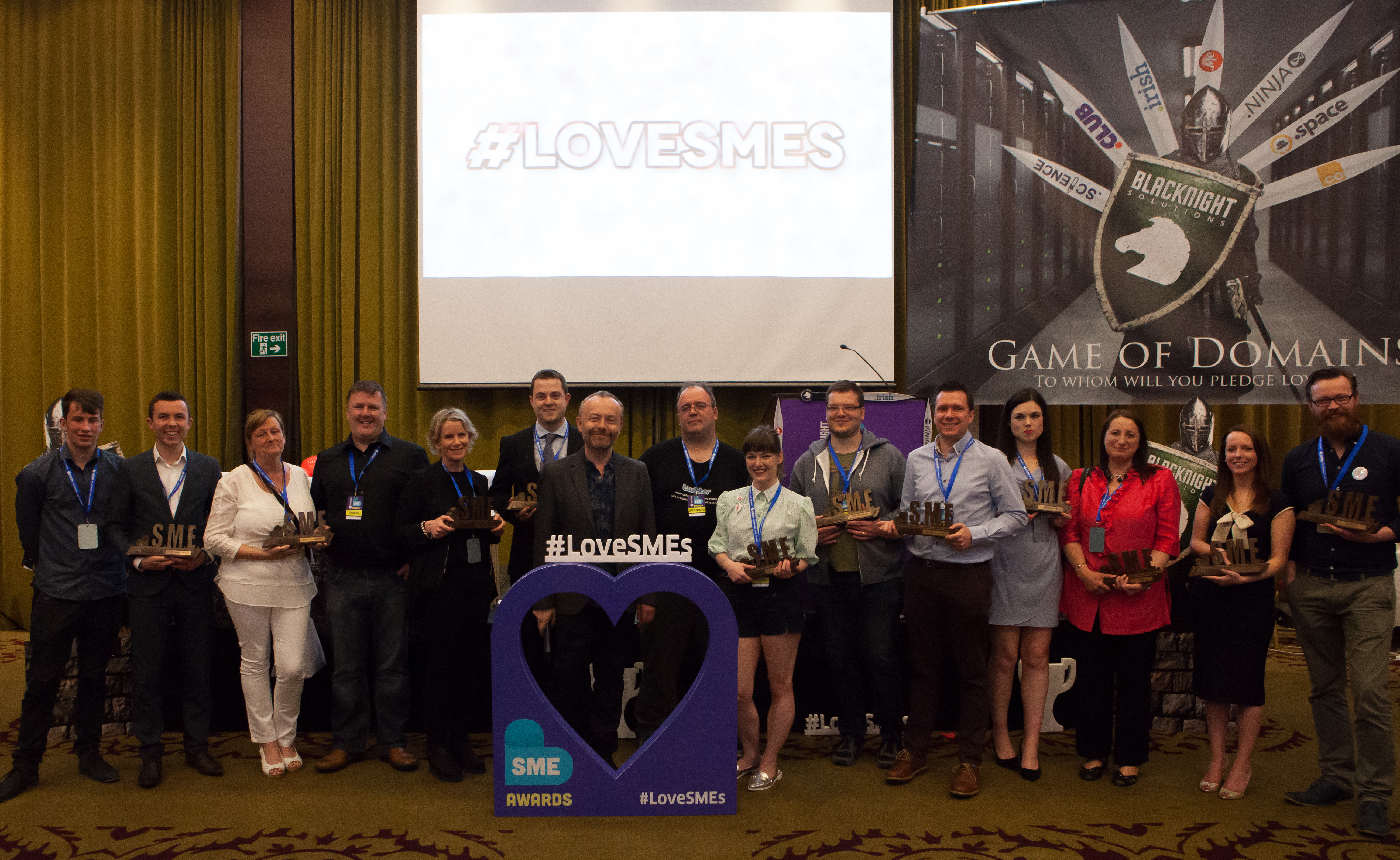 The Winners of the 2015 Blacknight SME Awards. Photo Credit: Ryan Whalley
