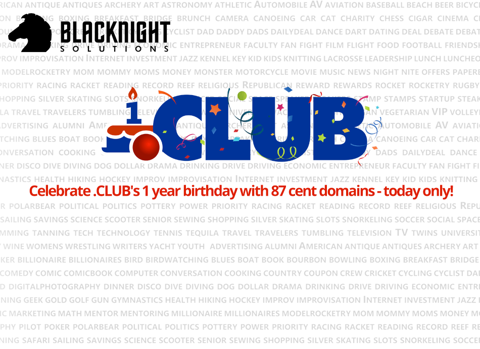 Celebrate Dot Club With Blacknight