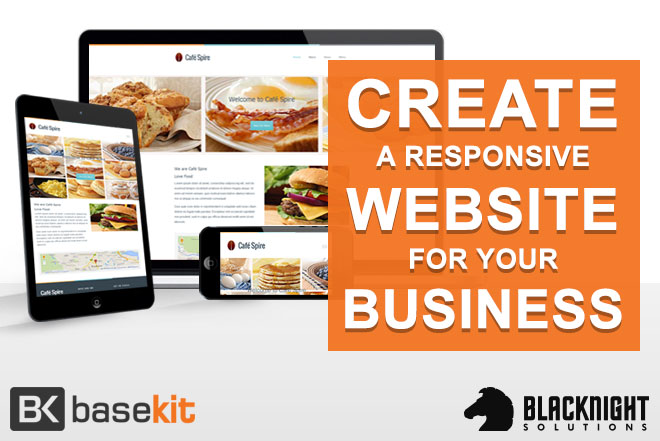 Create a responsive website easily with our sitebuilder