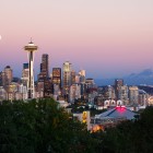 Meet Us At Odin Summit Seattle Seattle skyline at dusk