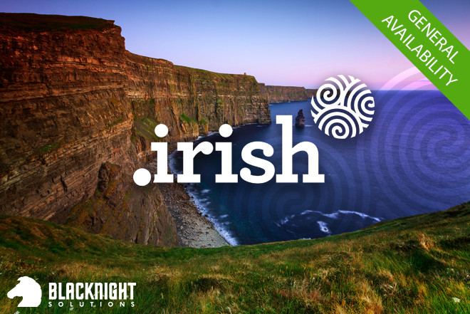 Dot-Irish, the new domain for everyone who's Irish - or wants to be - enters General Availability today.