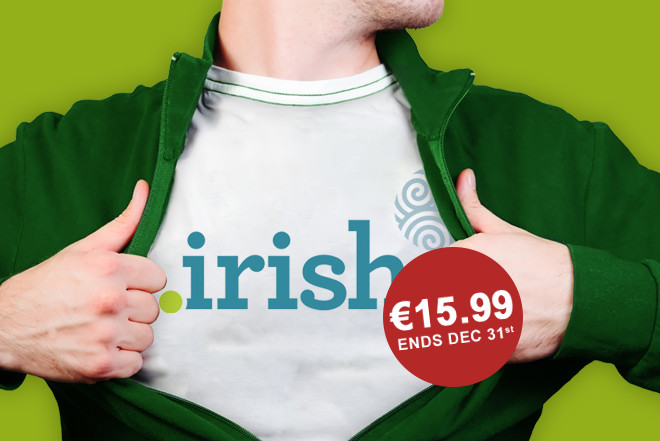 register .irish domains only €15.99