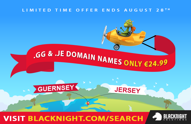 Register .je and .gg domain names with Blacknight