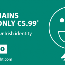Getting online is easy with our .IE Domain and Hosting Offer! Get a .ie domain name for only €5.99 when you buy hosting