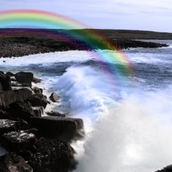 Registering a IE Domain Could be About to Get Much Easier cliffs and coastline of the burren in county clare ireland with waves crashing on the rocks causing rainbow