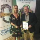 A Bit of Local Recognition – Blacknight Wins B2B Award From Carlow Chamber Dawn Lambe and Alan O'Reilly pictured at the Carlow Chamber Awards