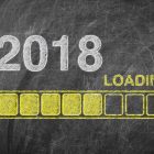 ICANN Abu Dhabi is Going to be Mostly About GDPR Progress Bar Showing Loading of 2018 New Year on Chalkboard extreme closeup