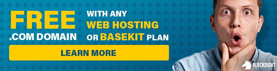 Free .com domain with annual hosting