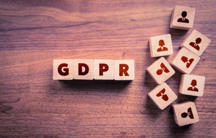 Upcoming Changes to IE Domain Whois and Related Policies for GDPR GDPR (general data protection regulation) concept. Cubes with text GDPR and icons of people.