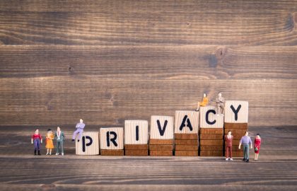 Just in Case you Missed the Hundreds of Emails – GDPR is Here! Privacy, GDPR. General Data Protection Regulation. Cyber security and privacy concept. Wooden letters on the office desk, informative and communication background