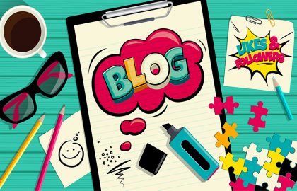 Here Are Ten Great Reasons Why You Should Get Blogging Blog Pop art cloud bubble. Funny comic speech bubble. Social Media Connecting Blog Communication Content. Trendy blogging Colorful retro vintage illustration background. Easy editable for Your design.