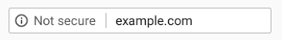 warning in Chrome about insecure site with no SSL
