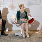 Irish SMEs are Optimistic About Growth says Survey Sven Spollen-Behrens, Small Firms Association, Regina Moran, Vodafone, and Louise O’Conor, Abodoo.com
