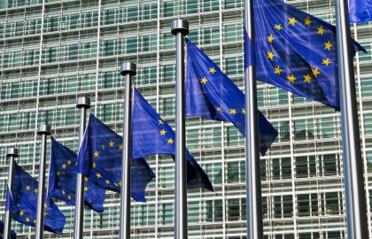 Upcoming Changes to EU Domains European flags in front of the European Commission headquarters in Brussels, Belgium.