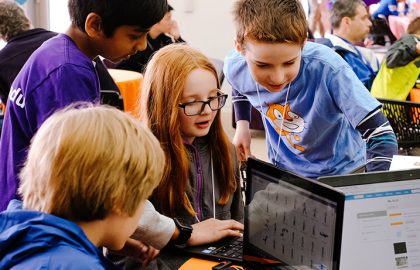 It’s Tech Week – Let the Kids Code Kids coding using Scratch. Image courtesy of the Scratch Foundation