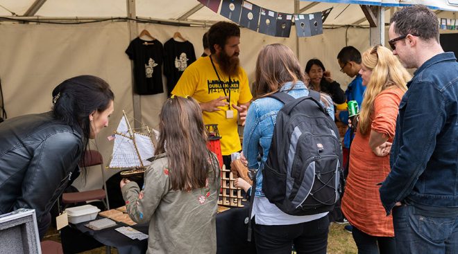 Participants at Dublin Maker. The 2019 event will be held n Merrion Square on 20 July.