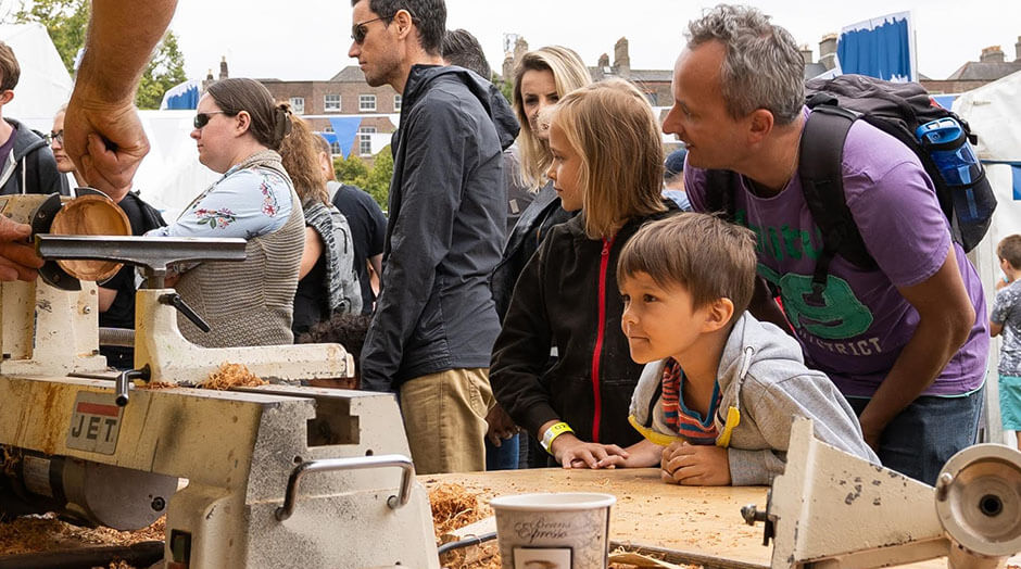 Participants at Dublin Maker. The 2019 event will be held n Merrion Square on 20 July.