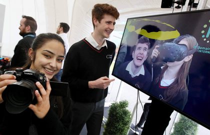 ‘Exceptional Growth’ as .IE Annual Report Shows a 29% Increase Students from Creagh College in Gorey check out the SimVirtua mixed reality experience in the IE Domain Registry Digital Dome at IEDR Internet Day 2018