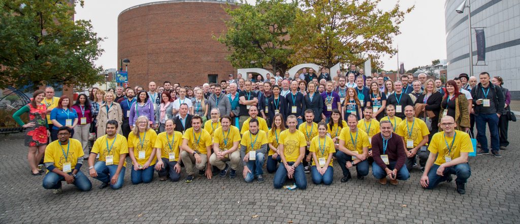 Attendees at WordCamp Dublin in 2017. Blacknight is a platinum sponsor for WordCamp 2019.