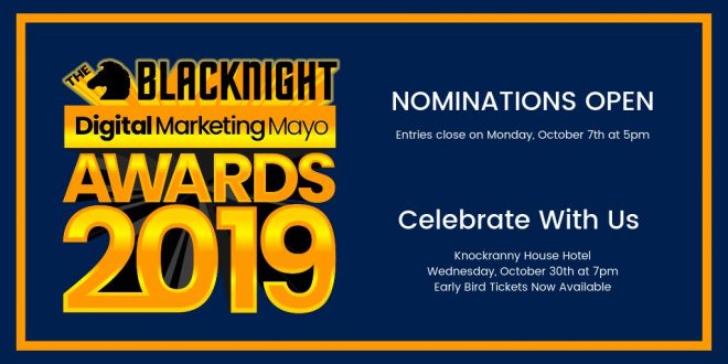 Entries are open now for the inaugural Blacknight Digital Marketing Mayo Awards 2019!