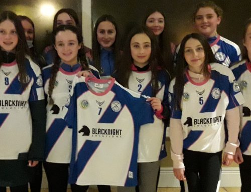 Blacknight Sponsors Jerseys for the first Carlow Town Camogie Under 16 Girls Team
