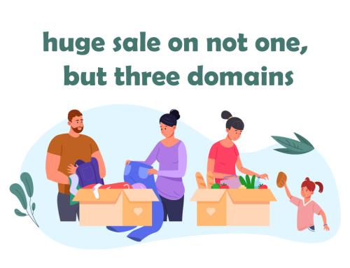 Huge Sale On Not One, But 3 Domains