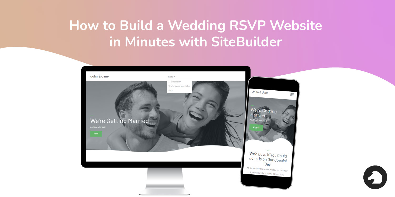 How to Build a Wedding RSVP Website in Minutes with SiteBuilder