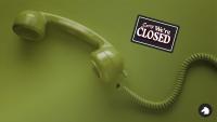 Phone lines closed due to staff event